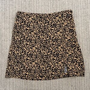 Free People Leopard Print mini skirt